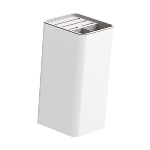 Kitchen Organizer Holder Storage Silverware Box for Flatware Peelers Whisks white 1