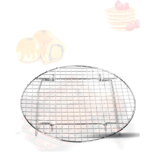 Adjustable Height and Versatile Food Rack Foldable Baking Mesh Stainless Steel Material Suitable for Various Cookware 1