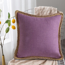 Taie d'oreiller en lin WZXPWT 45 cm, housse de coussin élégante et douce, housse de coussin de canapé durable et facile à nettoyer