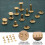 Upholstery Rivets Golden 40 Sets 3