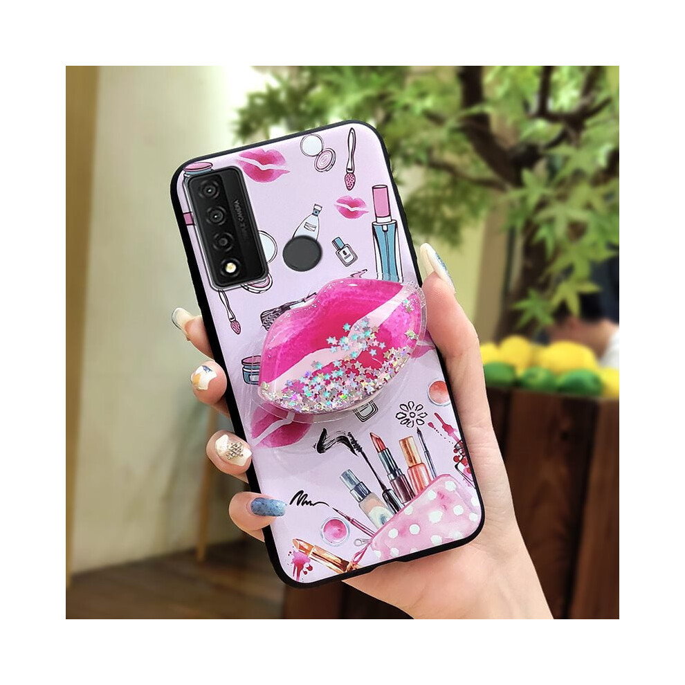 Phone Case Compatible With Tcl 20 Xe Â Anti-Knock, Waterproof, Quicksand Glitter Tpu Case With Rotatable Kickstand & Lens Protection 9027700622494