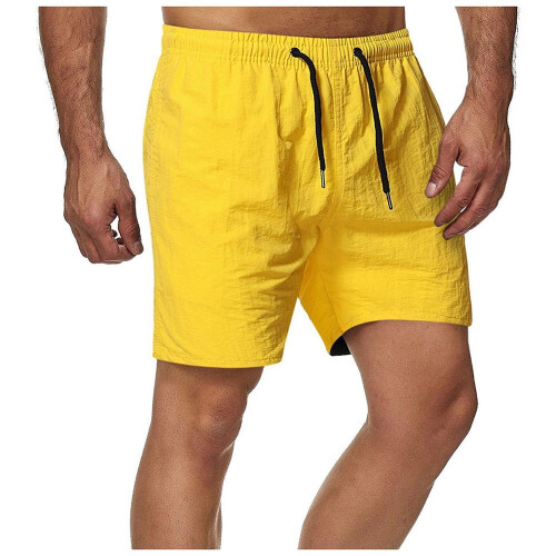 Herreshorts Svart L Elastisk midje Medium-høyde Løse