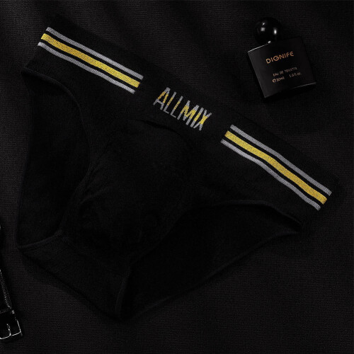 Slip homme string taille basse avec poche 1