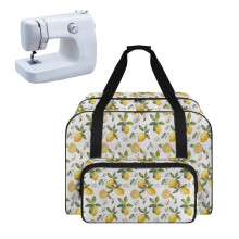 Lemon Portable Zipped Tote Bag for Sewing Machines – Large, Padded, Easy-Clean, Reusable Organizer Bag