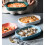 NICEXMAS 36Pack Ceramic Baking Tray Pink Rectangular Handle Design for Baking Cooking Meal Preparation Home Cooks 7