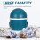 Plastic Rocket Shape Trash Bin with Lid Large Capacity Garbage Can for Bedroom and Office 8