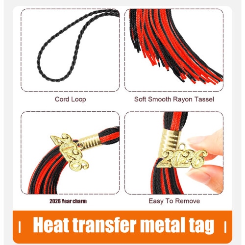 Rayon Graduation Tassels with Clip 2026 1