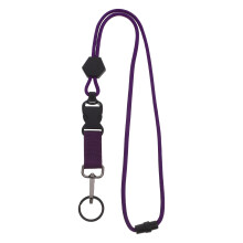Verstelbare Paars Lanyard Met Id Houder Voor Outdoor En Kantoor