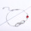 Sterling Silver Zircon Infinite Love Bracelet 8-Shaped 6