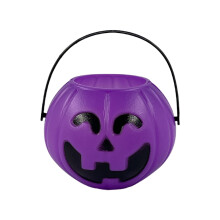 Halloween trick or treat bucket 6 inch pumpkin pail with