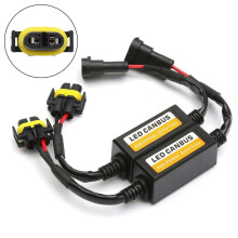 2X LED H11 Headlight Canbus Error Free Anti Flicker Resistor Canceller Decoder DC 9-36V Parts Accessories
