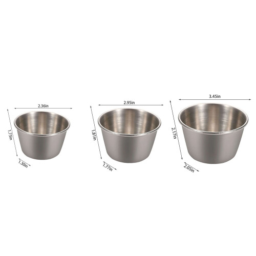 Stainless Steel Butter Dipping Cup 1 Piece 2