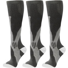 3 paia di calze a compressione sportive per uomo e donna, calze a compressione ideali per i viaggi.