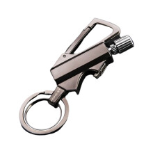 Isqueiro permanente à prova d'água e de vento, acendedor de fogueira automático, pederneira de aço inoxidável (combustível não incluído),