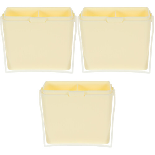 3Pcs Reusable Paint Brush Cleaner Plastic Brush Washer with Handle