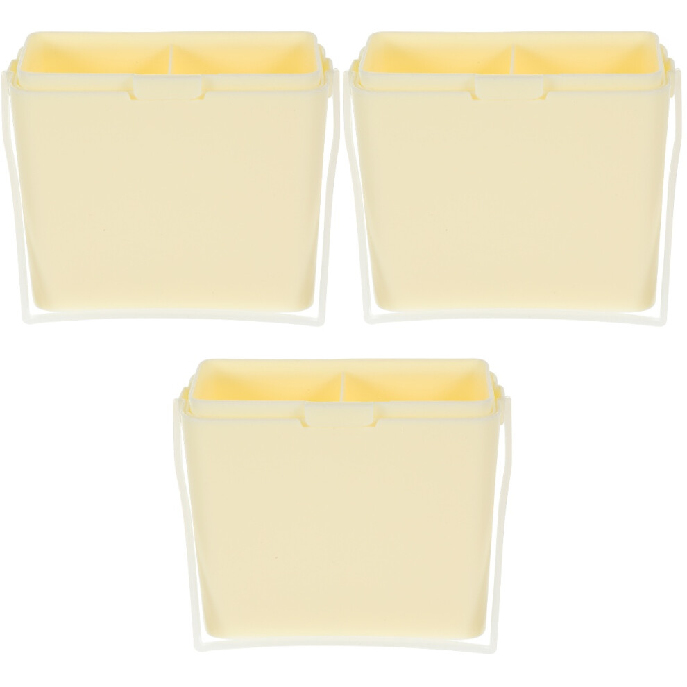 3Pcs Reusable Paint Brush Cleaner Plastic Brush Washer With Handle 3713519455021