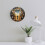 Modern Mute Wall Clock with Artistic Time Cycle Pattern – Battery Powered, Compatible with Home/Office/Bedroom/Classroom 3