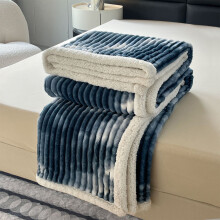 Double Layer Thickened Blanket Lamb's Wool Milk Fleece Blanket Cover Blanket Nap Flannel Throw Size Lightweight Fleece Blanket 100x70cm