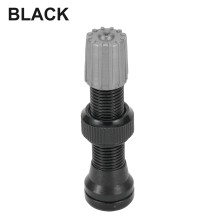 JINGT Premium 40mm Bicycle Tubeless Valve Stainless Steel For-Schrader Valve Bike Rim Wheel Tire Black/Red/Blue/Green Bike Accessories Black