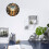 Modern Mute Wall Clock with Artistic Time Cycle Pattern – Battery Powered, Compatible with Home/Office/Bedroom/Classroom 6