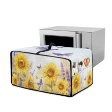 Housse pour four grille-pain à motif papillon tournesol, résistante aux taches