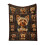 Κουβέρτα Φανέλας Yorkshire Terrier Design 27.5x39.4in Καφέ 1