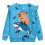 Kids Ruffle Long Sleeve Sweatshirt Shark Capybara Design 2