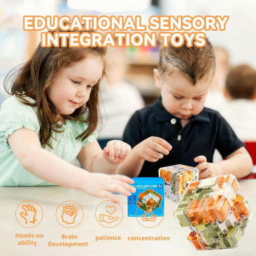 3D Puzzles Maze Cube, Engaging Brain Teaser, Improve Spatial Recognition, Relieve Stress 2