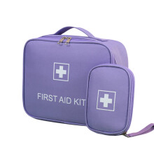 Kit de primeros auxilios portátil de 2 piezas – Bolsa médica de emergencia de tela Oxford para el hogar, el coche, exteriores, ciclismo, viajes
