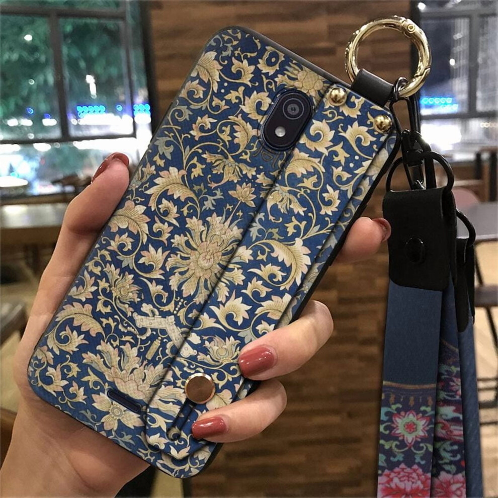 Nokia C100 Phone Case With Wristband, Dirt-Resistant, Shockproof, Chinese Style, Silicone Ring Holder & Waterproof Lanyard 9027700622623