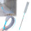 1PC Retractable Cleaner Under Appliance Microfiber Duster Brush with Extension Pole, Retractable Cleaner Flat Duster, Long Handle Flat Duster 2