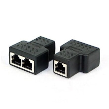 STP UTP Cat6RJ45 8P8C Stecker auf Dual RJ45 Splitter Netzwerk-Ethernet-Patchkabel-Adapter
