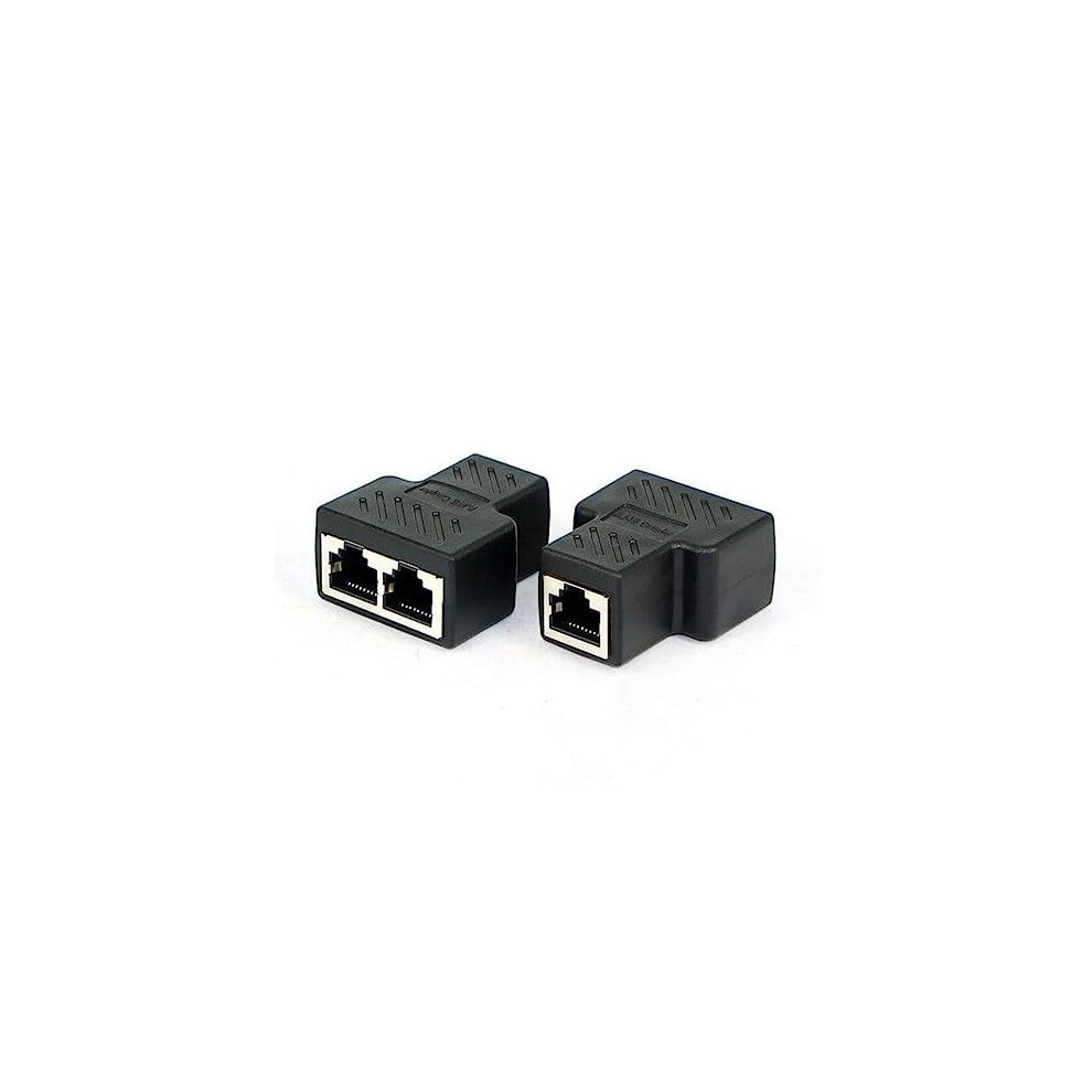 Adapter Stp Utp Cat6 Rj45 8P8c Plug To Dual Rj45 Splitter Network Ethernet Patch Cord Adapter 9165521874446