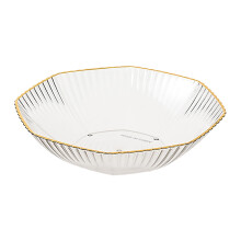 NICEME Plastic Serving Bowls Plastic Salad Mixing Bowls, Break Resistant Plastic Bowls for Salad, Fruit, Popcorn, Chip and Dip, Multicolor 7.7*1.9In