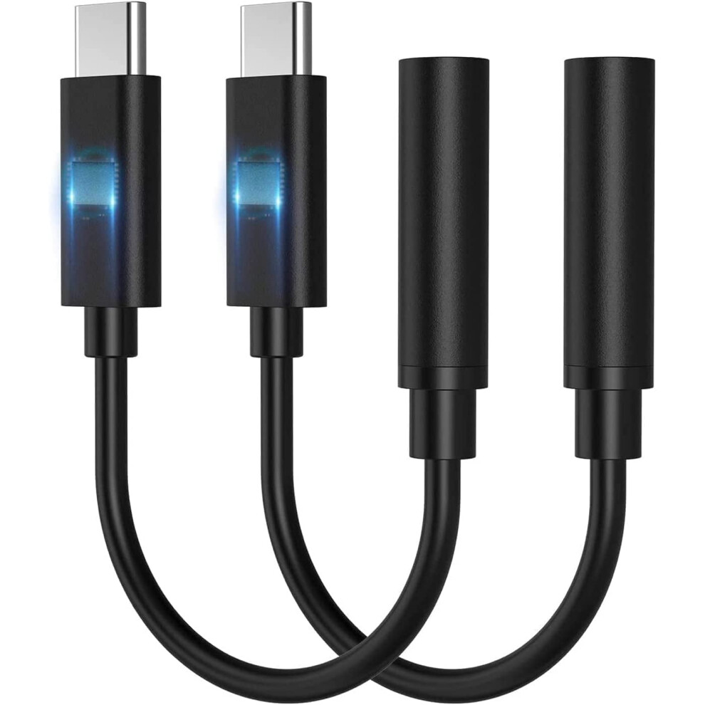 Usb-C To 3.5Mm Adapter (2-Pack) Â Compatible With Samsung Galaxy, Huawei P30 Pro/Mate 10 Pro, Ipad Pro, Google Pixel, Oneplus 9165521874521