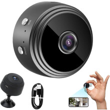 Mini Câmera Magnética WiFi 1080p para Segurança Externa com Visão Noturna e Resistente às Intempéries – Compatível com Laidanyou