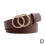 Damesriem van PU-leer met dubbele ring, 107 cm 4