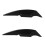 Motorcycle Modification Accessories Black Plastic 2PCS 6