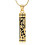 Collier cylindrique de cendres avec bijou colibri 1