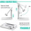 2pcs Foldable Mobile Phone Tablet Stand Holder, Angle Height Adjustable For compatible with IPhone, compatible with IPad, Android Smartphone E-Reader 4