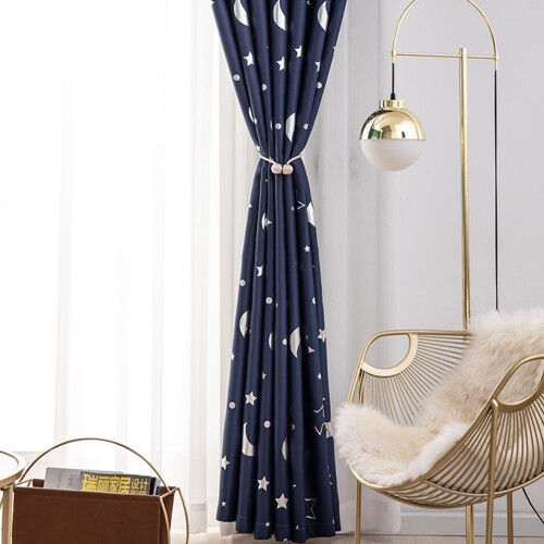 Heat Blocking Window Curtains Navy 1 Pc 39.4x51.2in 1