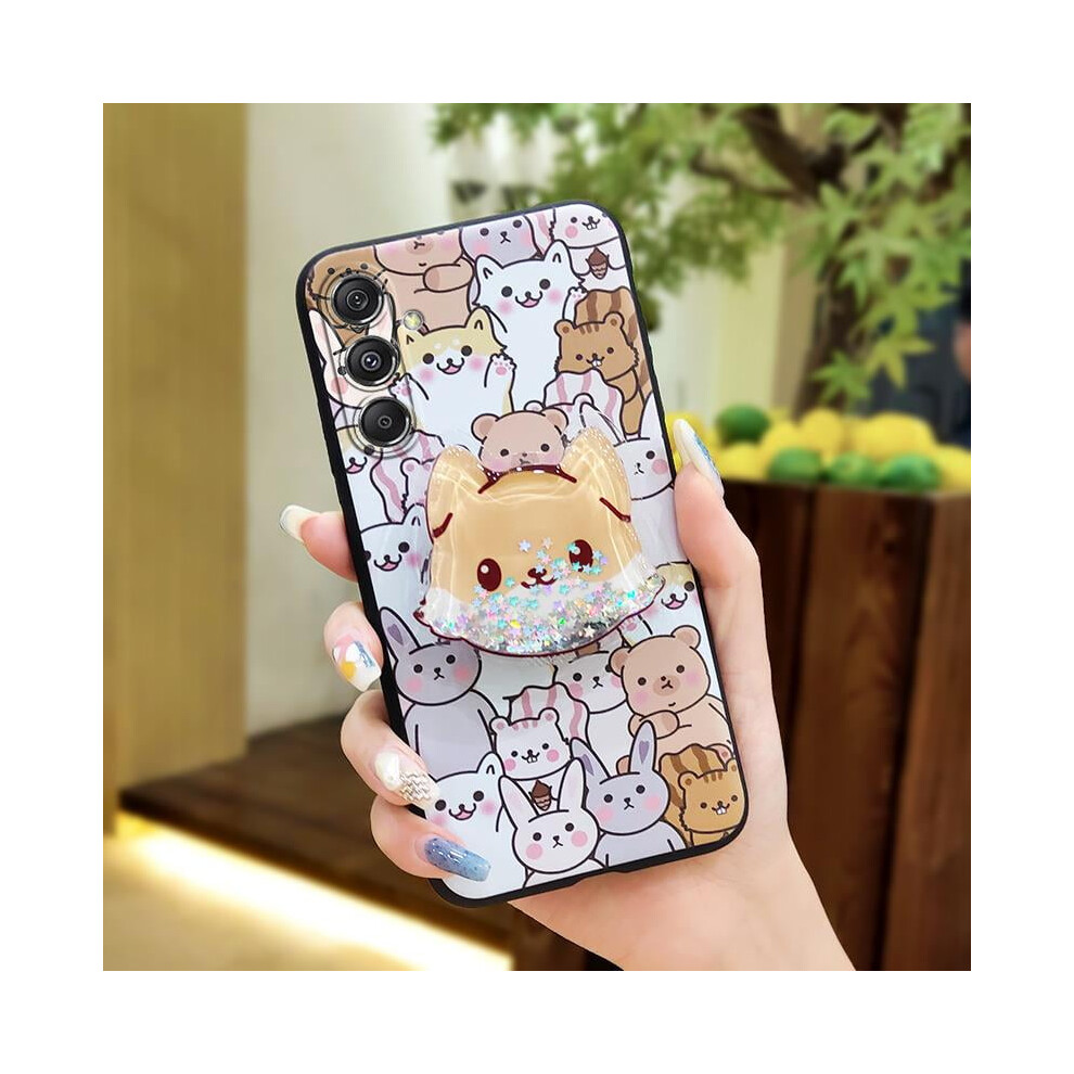 Phone Case For Samsung Galaxy A35 5G Global Â Cartoon Glitter Tpu, Anti-Knock, Lens Protection, Rotatable Kickstand, Dirt-Resistant 9065194426105