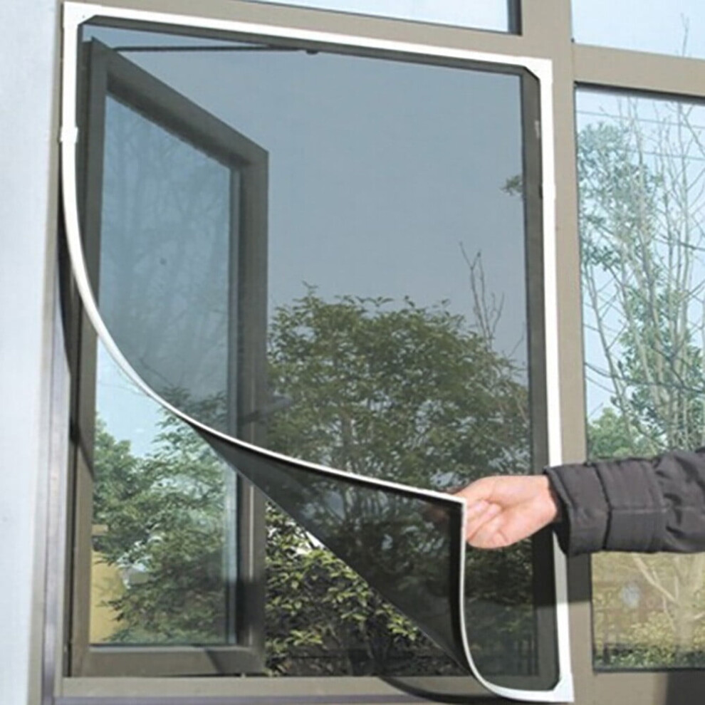 Magnetic Screen Door Fits Door Size 39 X 82, Screen Size 41" X 83" Strengthened Fiberglass Mesh Wiht Sfull Frame Hook & Loop For Sliding Door Black 9377112617992