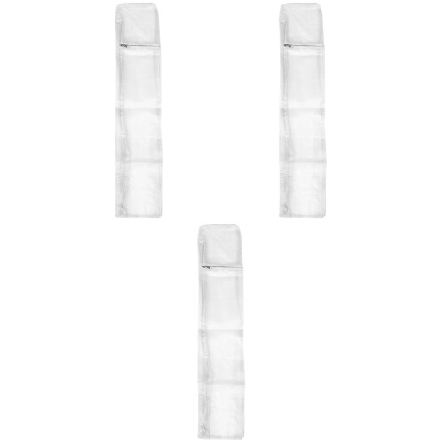 3Pcs Transparent Pc Erhu Carrying Case Lightweight Durable Storage Bag