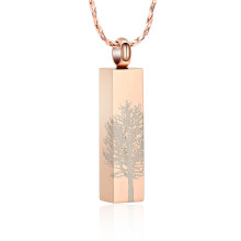 Tree of Life Urn Necklace for Ashes Men Women Bar Cremation Jewelry for Ashes Keepsake Ashes Necklace Pendent for Human / Pet