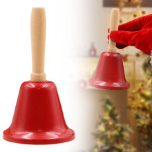 6,5 cm mehrfarbiges Weihnachtsmann-Metallglöckchen – Weihnachtsdekoration & Partyzubehör, kompatibel mit Empfangstheken für Erwachsene