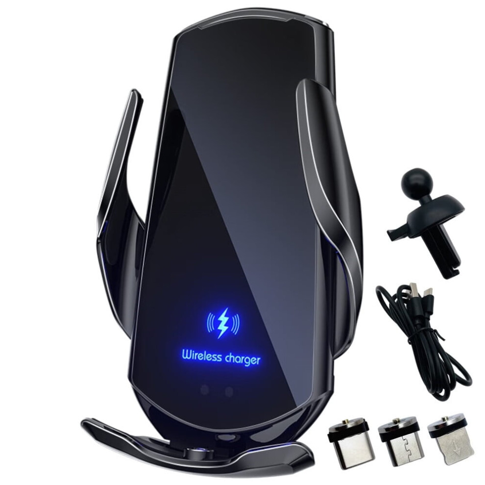 15W Wireless Car Charger With Vent Mount & Auto-Clamping Phone Holder Â Compatible With Qi-Enabled Devices 9165521875726