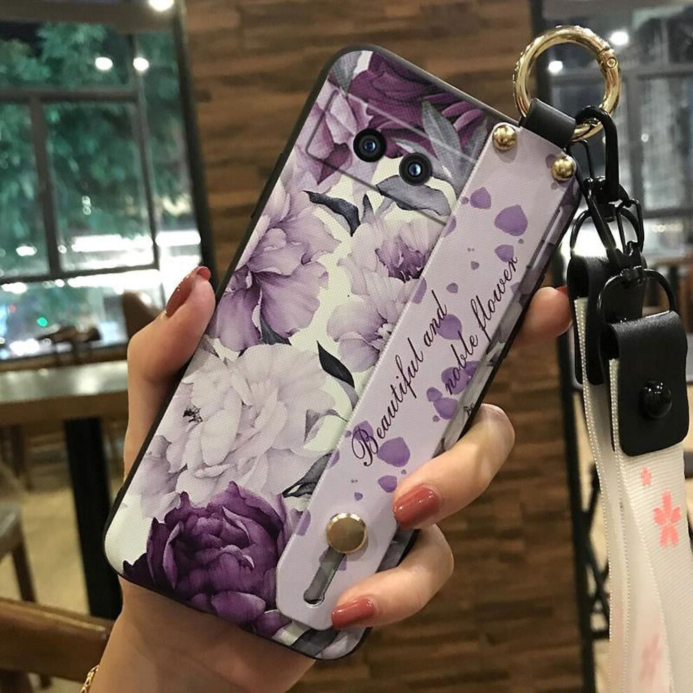 Google Pixel 8A Phone Case Â Fashion Ring, Silicone, Anti-Dust, Waterproof, Anti-Knock, Flower Kickstand, Dirt-Resistant, Lanyard 9027700625297