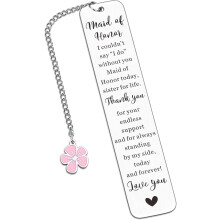 Maid of Honor Proposal Gifts, Bridesmaid & Matron of Honor Gifts, Bachelorette & Bridal Party Bookmarks – Compatible with Wedding Themes