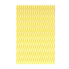Lot de 100 pailles à boire réutilisables, pliables et résistantes, à rayures multicolores de 20 cm (8 pouces) – Tube rigide droit pour